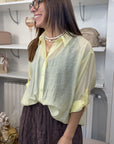 Camicia Over in Viscosa