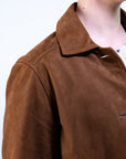 Giacca in renna con colletto camicia