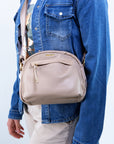 Borsa piccola a tracolla tessuto misto nylon
