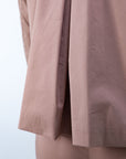 Giacca zip cotone collo camicia
