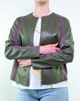 Eco pelle (bimaterico) scollo Chanel