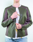 Eco pelle (bimaterico) scollo Chanel