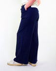 PANTALONE LARGO IN TWILL DI VISCOSA / MILITARE
