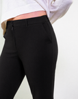 Pantalone vestibilità dritta cotone stretch satin