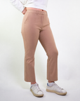 Pantalone vestibilità dritta cotone stretch satin