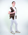 Gilet macramè con frange