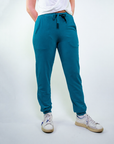 Pantalone in felpa con coulisse e polsino