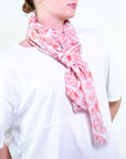 Foulard fantasia corallo