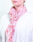 Foulard fantasia corallo