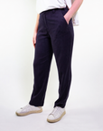 PANTALONE Dritto con 1/2 elastico in tencel