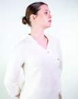 Camicia in viscosa con taglio asimmetrico