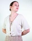 Cardigan m/c misto lino
