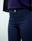 Pantalone a zampetta in cady