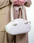 Borsa barchetta manico spalla con tracolla