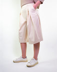Bermuda in cotone stretch satin
