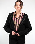 GIACCA FELPA CON CAPPUCCIO E ZIP