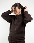 GIACCA FELPA CON CAPPUCCIO E ZIP