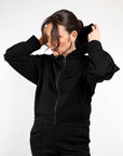 GIACCA FELPA CON CAPPUCCIO E ZIP