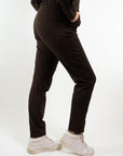 PANTALONI CON ELASTICO SLIM FIT CON CUCITURA APPLICATA