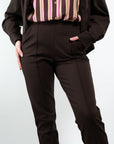 PANTALONI CON ELASTICO SLIM FIT CON CUCITURA APPLICATA