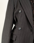 BLAZER GESSATO DOPPIO PETTO E PENCE
