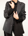 BLAZER GESSATO DOPPIO PETTO E PENCE