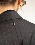 BLAZER GESSATO DOPPIO PETTO E PENCE