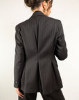 BLAZER GESSATO DOPPIO PETTO E PENCE