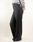 PANTALONE WIDE LEG DONNA MISTO LANA