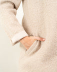 CAPPOTTO MONOPETTO TESSUTO RICCIOLINO