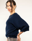 MAGLIA GIROCOLLO M/C MISTO ALPACHA
