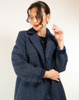 CAPPOTTO MONOPETTO TESSUTO RICCIOLINO