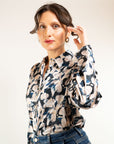 Camicia in fantasia Raso e Jersey
