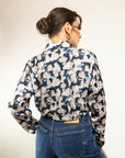 Camicia in fantasia Raso e Jersey