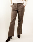 Pantalone gamba dritta check piccolo