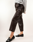 PANTALONE ECOPELLE CON MEZZO ELASTICO