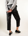 PANTALONE ECOPELLE CON MEZZO ELASTICO