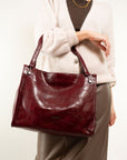 BORSA SHOPPING STAMPA EFFETTO COCCO