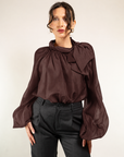 CASACCA IN LYOCELL CON FIOCCO COLLETTO