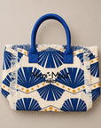 Maxi borsa con frange colore fantasia