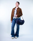 Giacca in renna con colletto camicia