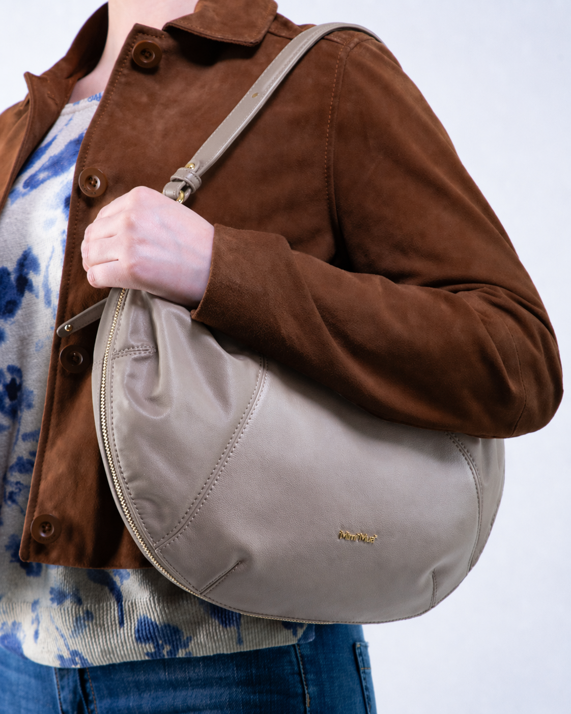 Giacca in renna con colletto camicia