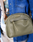 Borsa piccola a tracolla tessuto misto nylon