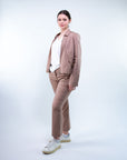 Giacca zip cotone collo camicia
