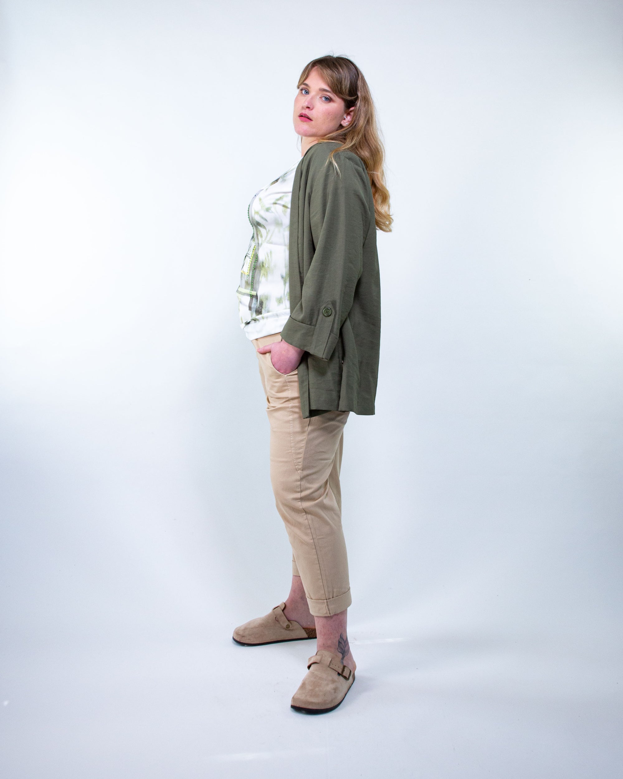Pantalone morbido in cotone con coulisse