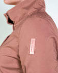 Spolverino in cotone stretch saten senza cappuccio