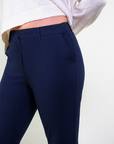 Pantalone vestibilità dritta cotone stretch satin
