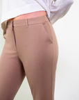 Pantalone vestibilità dritta cotone stretch satin