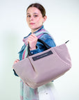 Borsa a mano con tracolla dettaglio rete