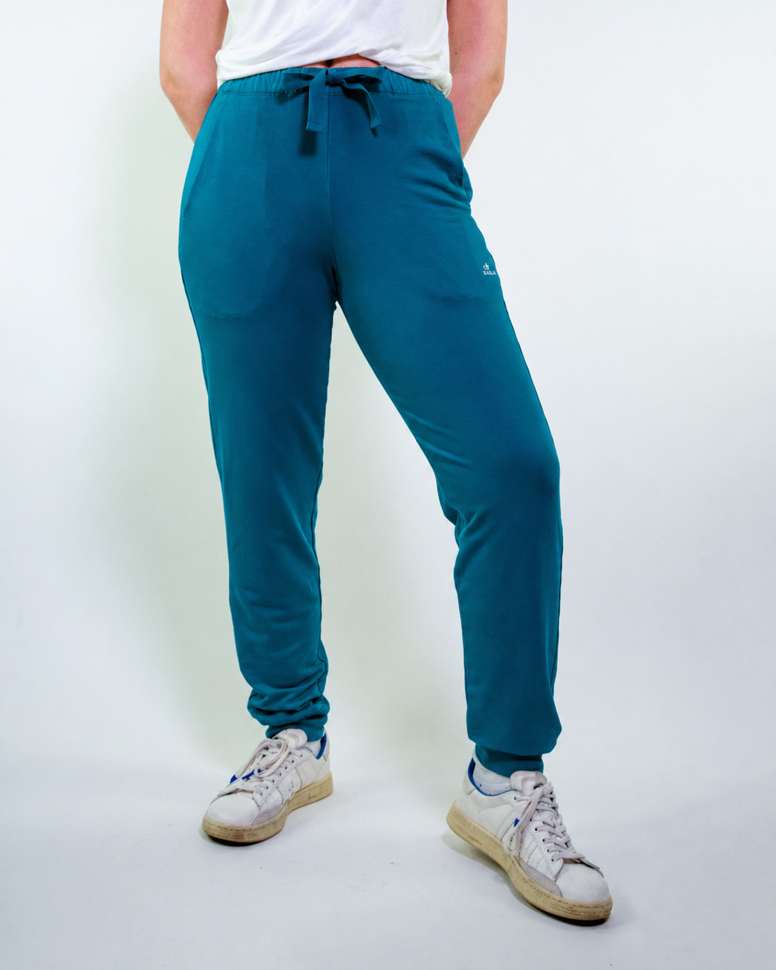 Pantalone in felpa con coulisse e polsino